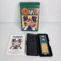 Vtg Pressman 6 in 1 Travel Magnetic Games to Go 1994 and Pass the Pigs Game 1991
