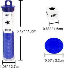 Compact Left Right Center Dice Game Set – 3 Dices & Convenient Travel Tube