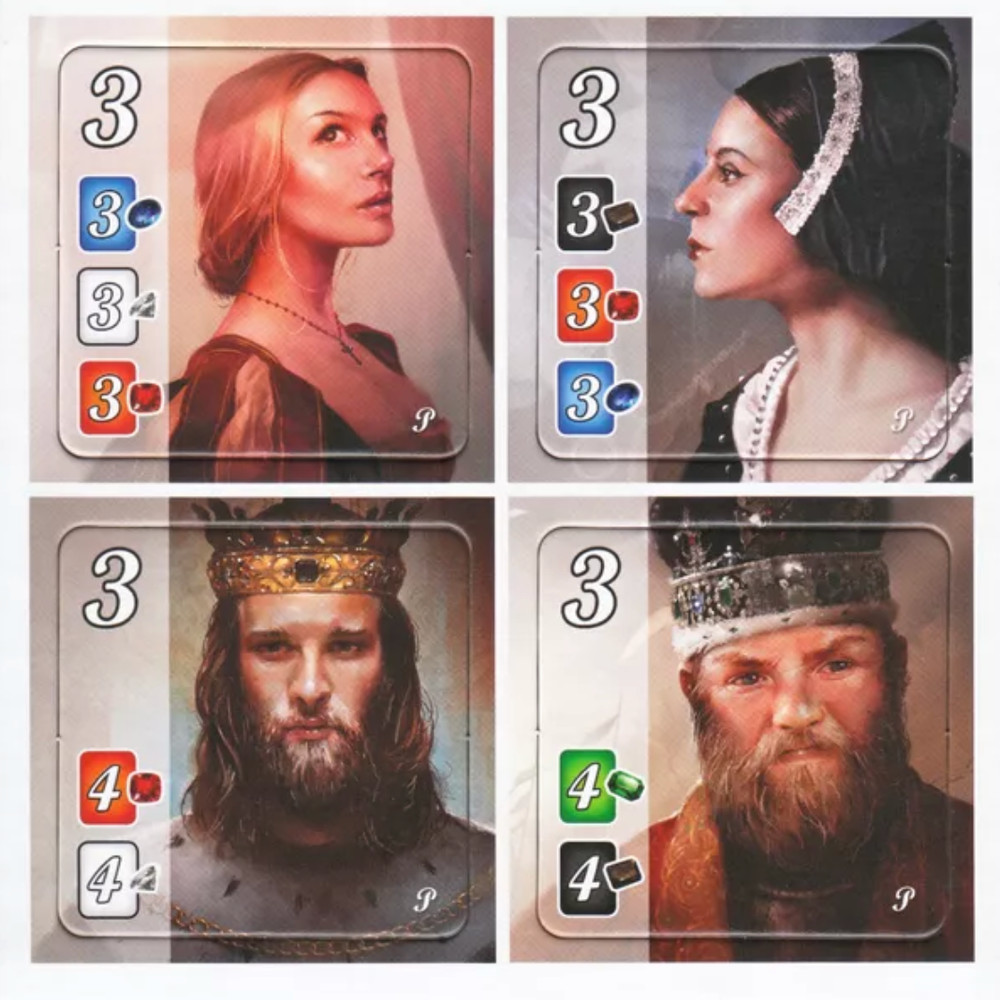 Asmodee Splendor Promo Noble / Royals Tiles UNPUNCHED – New – Unplayed – 2015