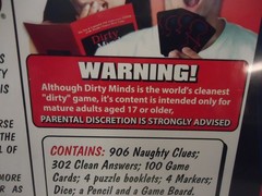 TDC GAMES DIRTY MINDS THE GAME OF NAUGHTY CLUES ( new sealed) ^