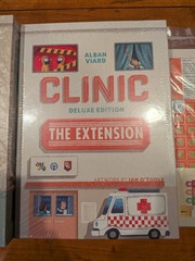 Capstone Games Clinic Deluxe Edition Board Game + Extension Expansion + COVID 19