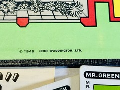 100% COMPLETE 1949 Vintage CLUE Board Game Parker Brothers Long Box Antique