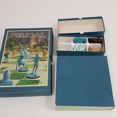 Feudal War Board Game 3M Bookshelf Vintage Strategy Military Castle 1967 COMP