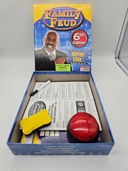 Family Feud 6th Edition Board Game 2017 Steve Harvey At Home With Buzzer
