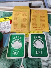APBA Pro Golf Game, original boards, cards, boxes, etc.