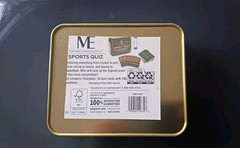 Game Championship Sport Game in Collectible Tin Box – 50 Cards – 100 Questions