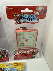 World’s Smallest Board Games Mini Toy Lot – Monopoly UNO Operation Brand New Set