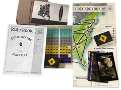 Cults Across America Board Game Atlas Games 1998 OOP Cthulhu Mythos Vintage