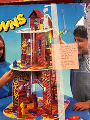 Oops & Downs Firehouse Full of Fun Board Game 1992 Mattel Missing 1 Piece (tube)