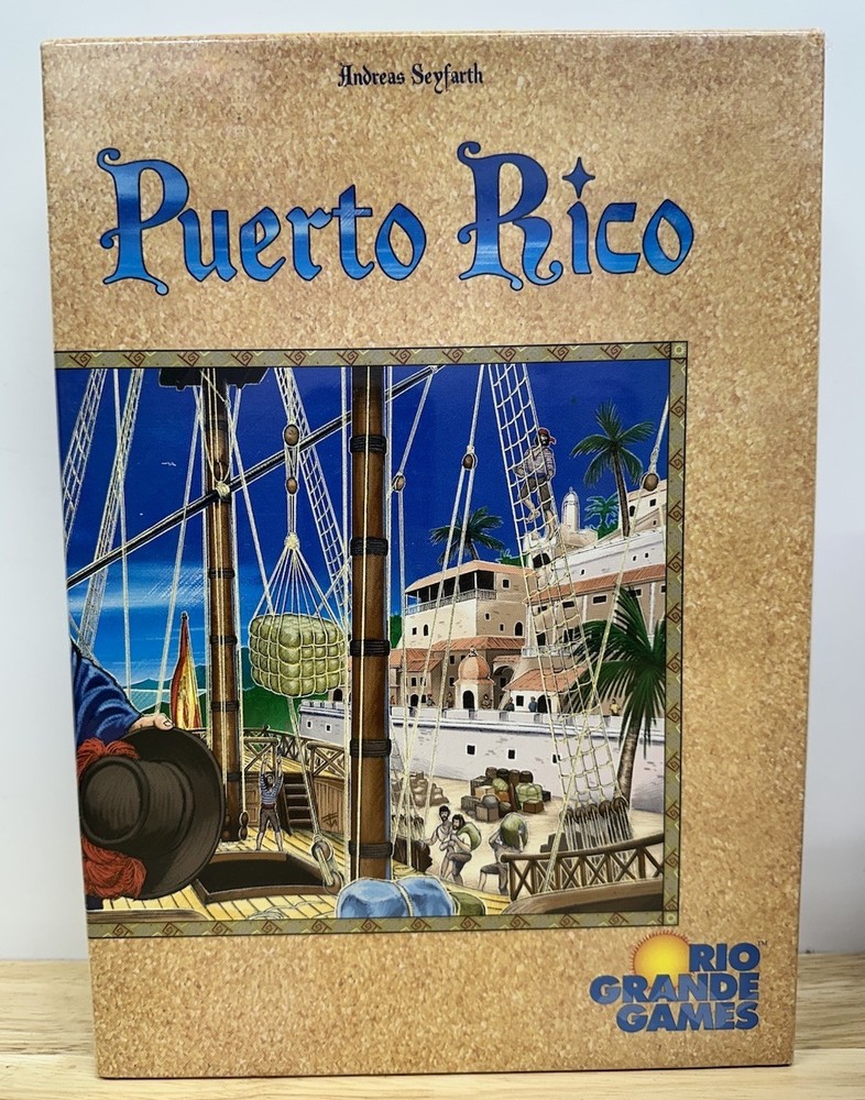 Puerto Rico Strategy Board Game by Andreas Seyfarth 2002 Rio Grande Games