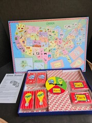Vintage Great States Board Game – Complete – Open Box
