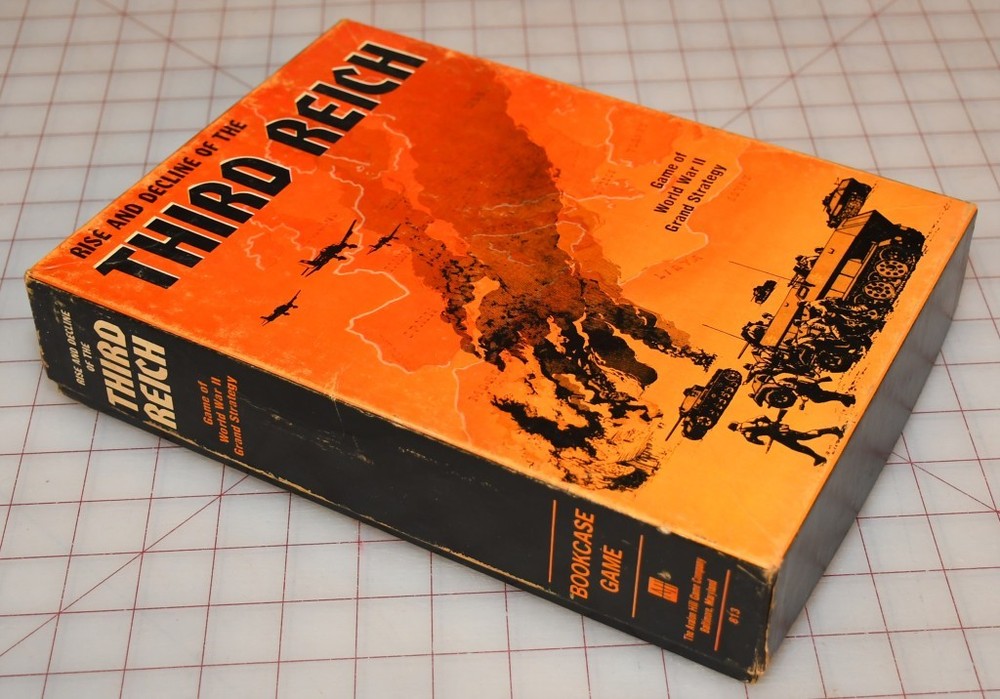 Rise and Decline of the Third Reich Vintage WWII Board Game Avalon Hill Punched