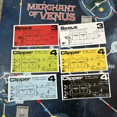 Avalon Hill 1988 : MERCHANT of VENUS Board Game- Science Fiction 99% Complete