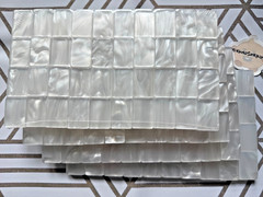 Mahjong Tiles Set – 160 Acrylic American Mah Jong Game – Pearl White Shell