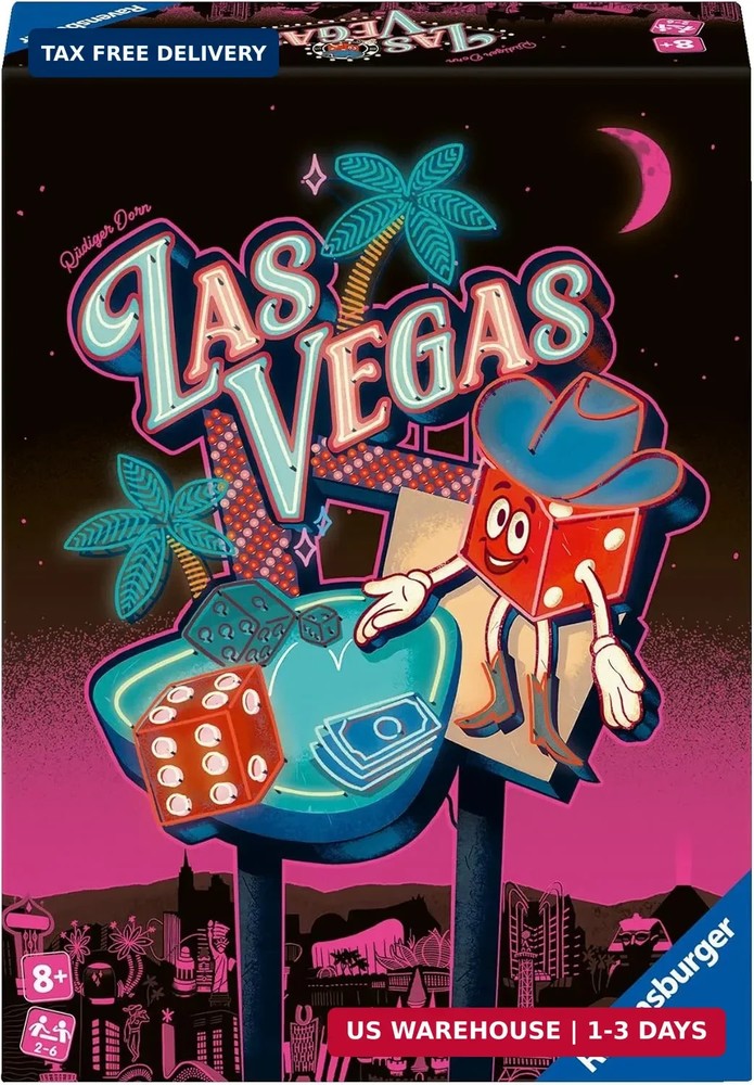 Ravensburger Las Vegas Board Game Dice-Rolling Casino Strategy Game for 2-6 Play