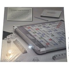 Hasbro Scrabble Platinum Edition Board Game Rotating Board B&N Exclusive 2010 **