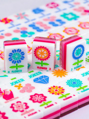 American Mahjong Tile Set 4 Layer 166 Acrylic Mahjong Tiles Engraved