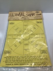 Vintage 1950s/60s Dumas Products License Number Plate Game Family travel set