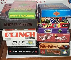Lot 11 Card Games Family Game Night Bundle UNO,Flinch,Wizard,Sleeping Queen, &