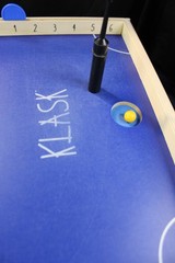 KLASK Magnetic Tabletop Board Game Wood Party Skill Game Extra Magnets Case Box