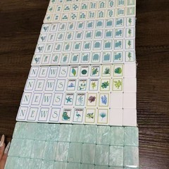 Coral & Coast Inspired 4-Layer American Mahjong Tiles