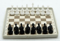 Ukraine Ukrainian USSR Mini Pocket Travel Magnetic Chess Checkers GOOD