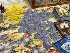 LN Mint Warrior Knights Fantasy Flight Board Game With Crown & Glory Expansion