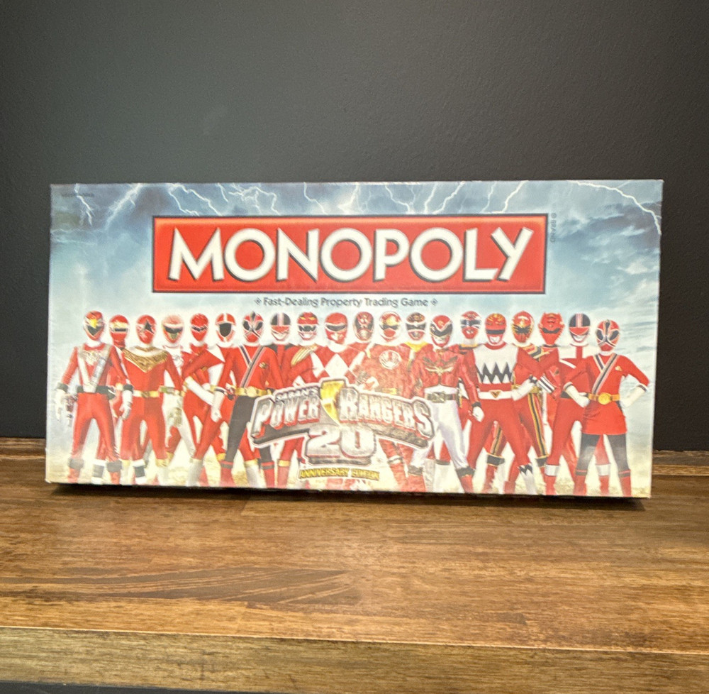 USAopoly Monopoly Power Rangers 20 Board Game 2013 Complete, Speed Play