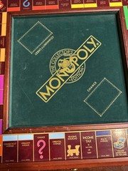 Monopoly Collector’s Edition Franklin Mint Wood Game Board w/ Standard Pieces
