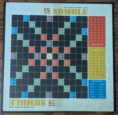 Vintage 1968 Numble The Cross Word Number Game, Selchow & Righter, Pre-Owned