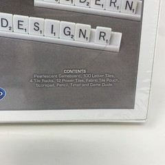 SCRABBLE Edition Pearlescent Board White w/Silver Accents Hasbro 2013 Sealed