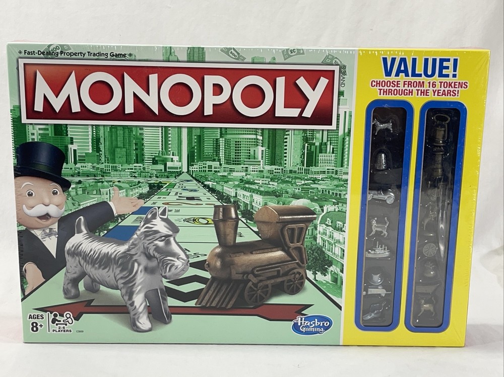 MONOPOLY GAME-16 TOKENS THROUGH THE YEARS EDITION – READ