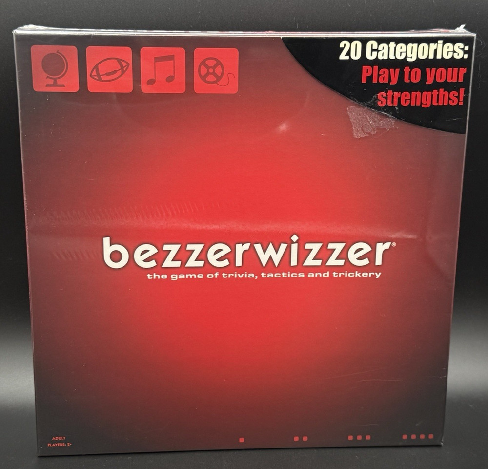 NEW SEALED 2008 BEZZERWIZZER The Game of Trivia Tactics and Trickery