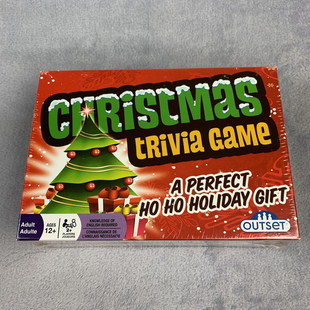 Christmas Trivia Family Game Night Ages 12+ Adult 2+ Players New Sealed