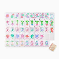 160 American Mahjong Tiles 4-Layer Acrylic Pearl Color Engraved Set fast ship