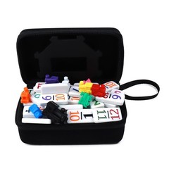 KAILE Mexican Train Dominoes Set with Numbers, Colorful Double 12 Numeral Mex…