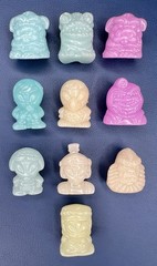 Lot of 10 Geloucos Coca-Cola Aliens – Damaged, Cracks or Chips Like Crazy Bones