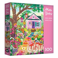 Jigsaw Puzzle 300 Piece Floral Garden 18 x 24 RoseArt Olivia Gibbs Colorful Size