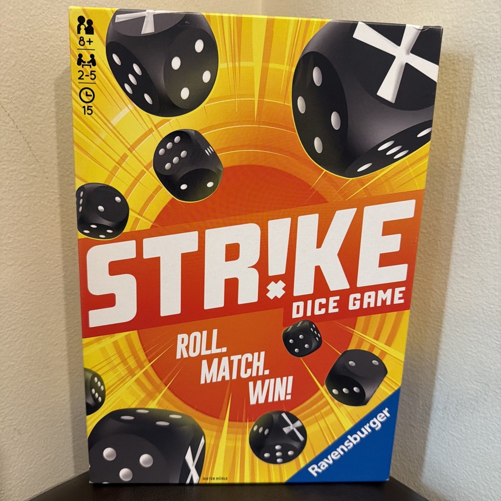Strike Dice Game by Ravensburger Roll Match Win 2-5 Players Ages 8+ New