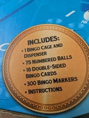 Classic Games Bingo Set Ages 8 + Rolling Cage Ball Selector New Sealed Box