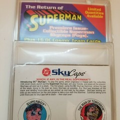 1993 Skybox limited Edition Team Cards & Skycaps (Pogs)Return of Superman Sealed