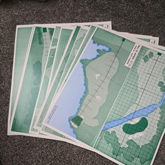 APBA Professional Golf Game 32 Holes, Vintage PGA Course Design Lots Of Pieces