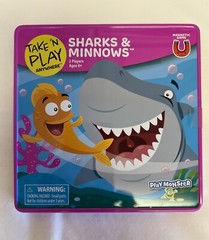 Take ‘N Play SHARKS & MINNOW – Portable Magnetic Travel Car Game Play Monster