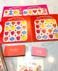 Vintage Strawberry Shortcake Game Basket 4 In 1 Game Complete Set 1981 Great Cd!