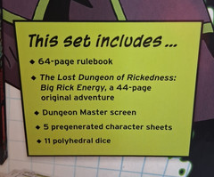 Dungeons And Dragons VS Rick And Morty D&D Tabletop Role Playing Game *No Dice
