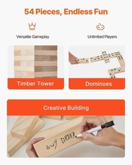 Outdoor Games Giant Tumble Tower Large Tumbling Timber Pine Wooden Stacking Yard