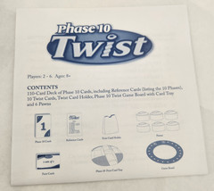 Phase 10 Twist The Wickedly Wild Rummy Game 2009 Fundex #2580 Age 8+ Complete