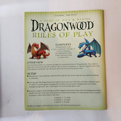 Gamewright DRAGONWOOD, Game of Cards, Dice & Daring, Kids Learn, 100% Complete