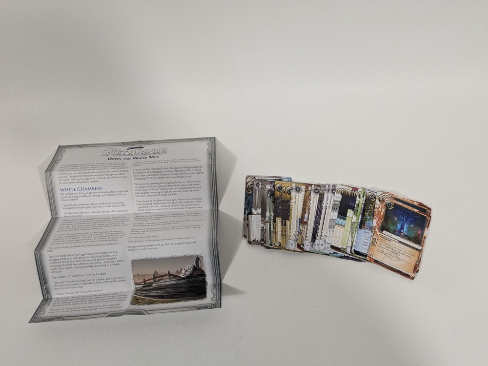 Fantasy Flight Netrunner Kitara Cycle Data Pack Down the White Nile Loose Insert