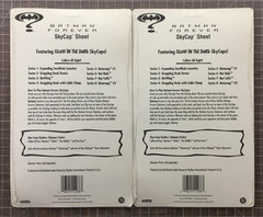 7 X Batman Forever Skycap Pog Sheets (2x #4, Missing #2 & #8) Glow in the Dark